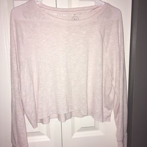 Light pink long sleeve top